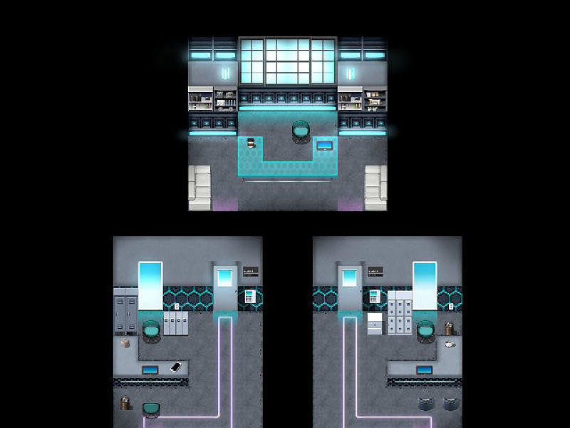 RPG Maker MZ - KR Cyberpunk Tileset #10