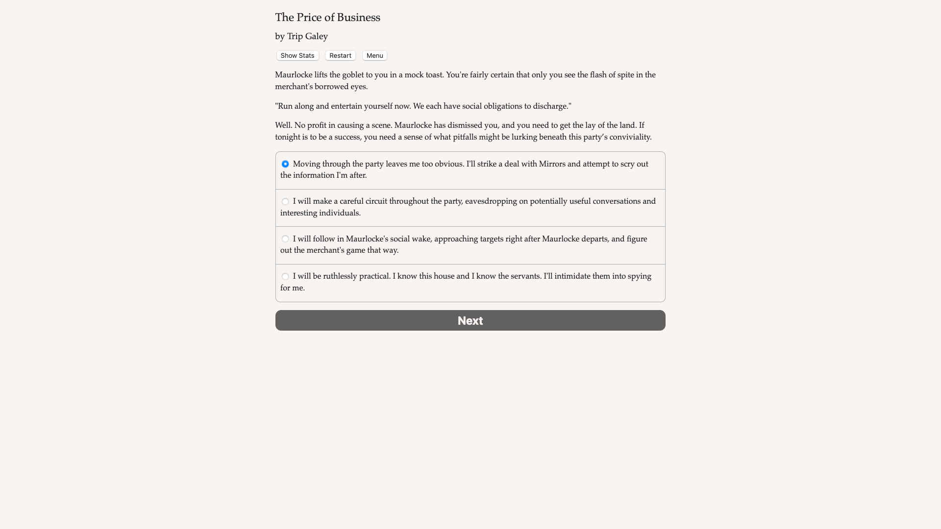 Faerie's Bargain: The Price of Business Demo #4