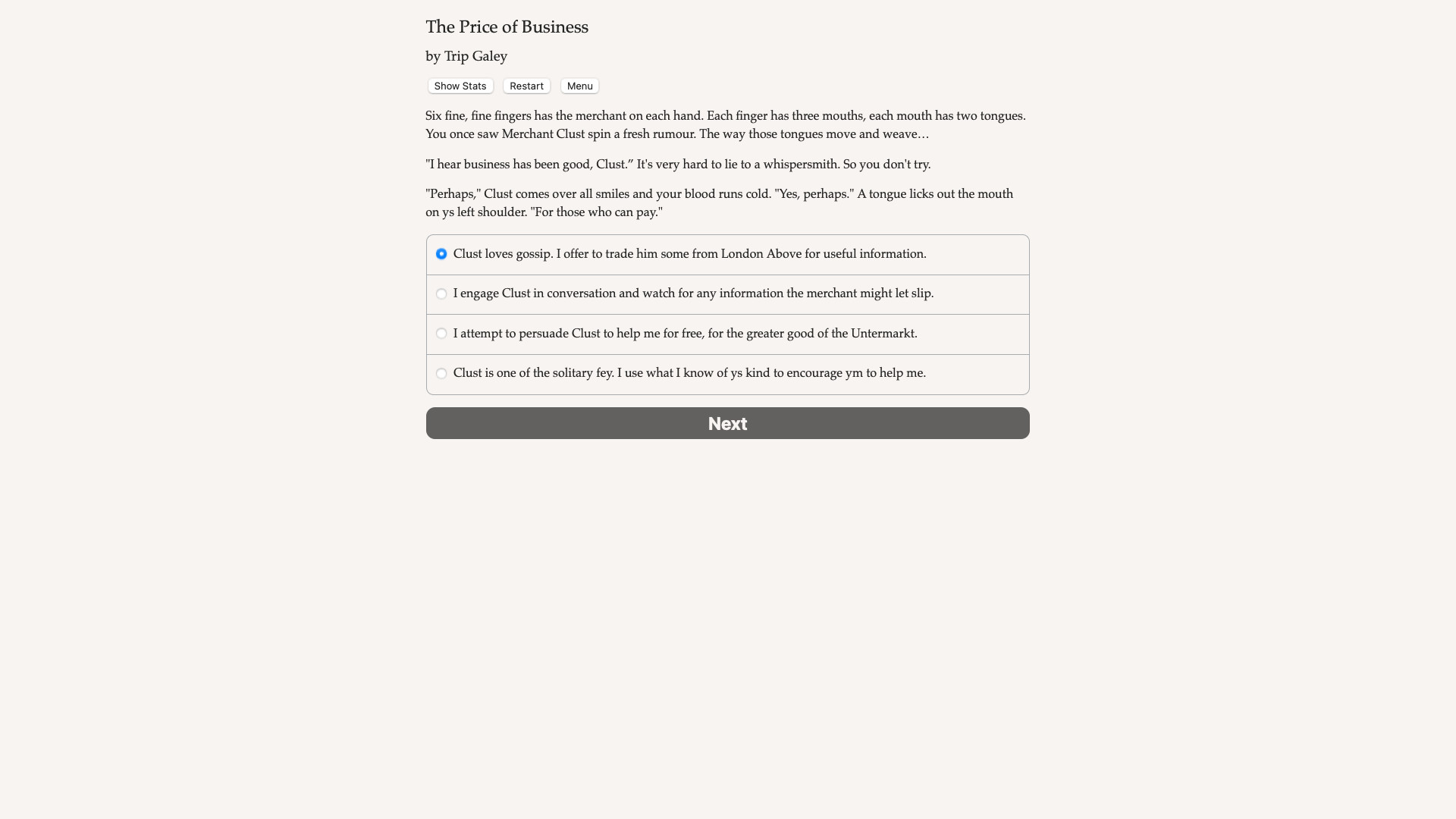 Faerie's Bargain: The Price of Business Demo #5