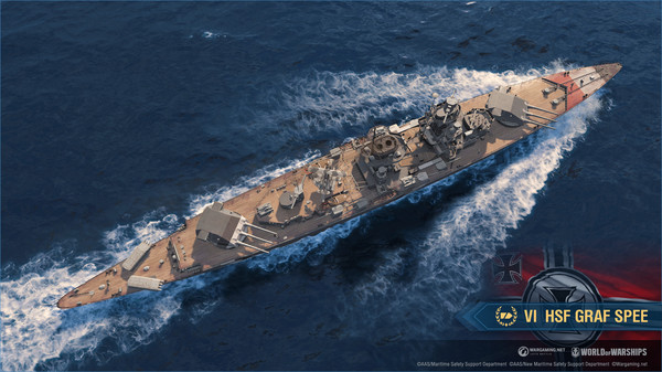 скриншот World of Warships — HSF Admiral Graf Spee 2
