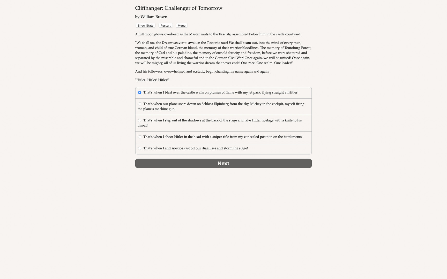 Cliffhanger: Challenger of Tomorrow Demo #3