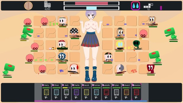 Скриншот из Throb of Lovegirl: A Ero Waifu TD