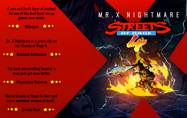 Streets of Rage 4: One Year Later..The 'Mr. X' Nightmare Begins. — RGN 99