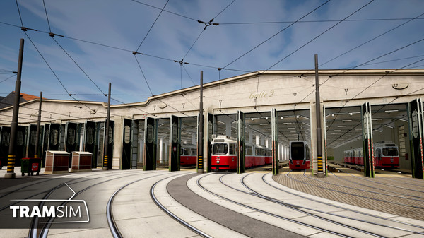скриншот TramSim DLC Betriebsbahnhof Wien 1