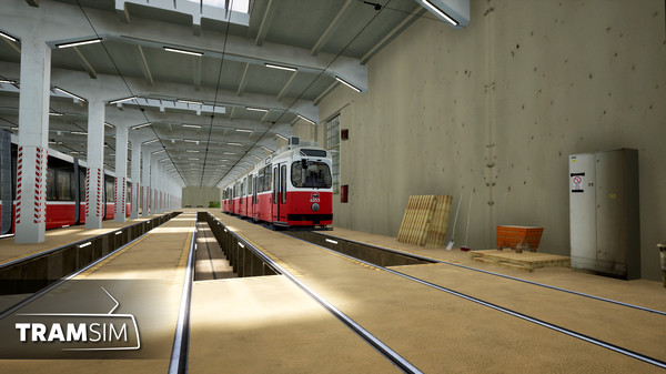 скриншот TramSim DLC Betriebsbahnhof Wien 3