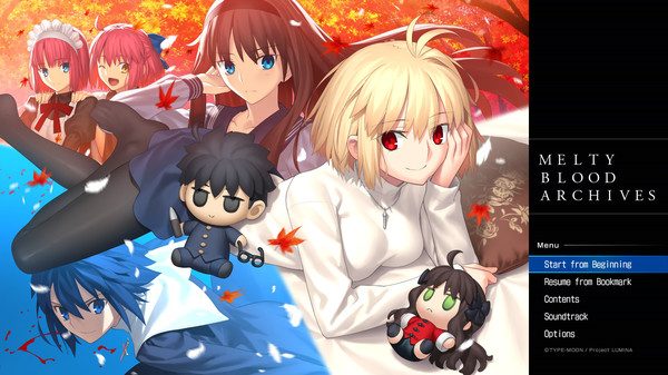 MELTY BLOOD ARCHIVES for steam MELTY BLOOD ARCHIVES for steam