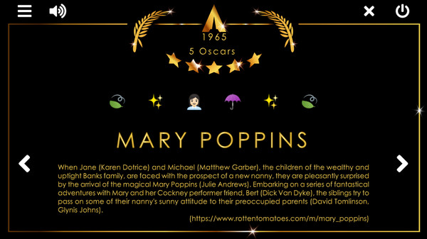 Cinemoji: Oscar game for Linux 1