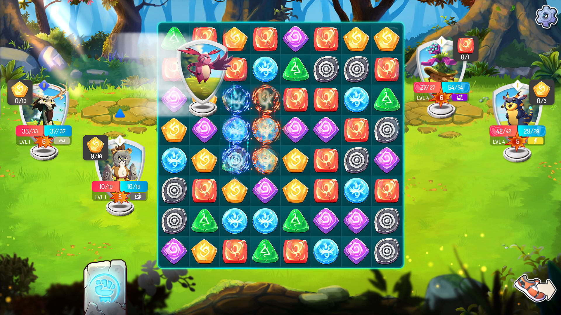 Beasties - Monster Trainer Puzzle RPG screenshot 1