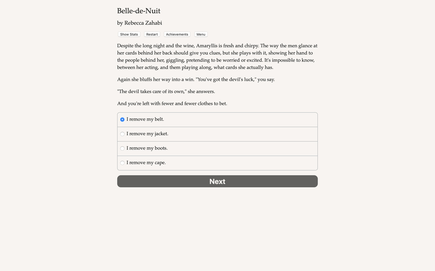 Belle-de-Nuit Demo #3