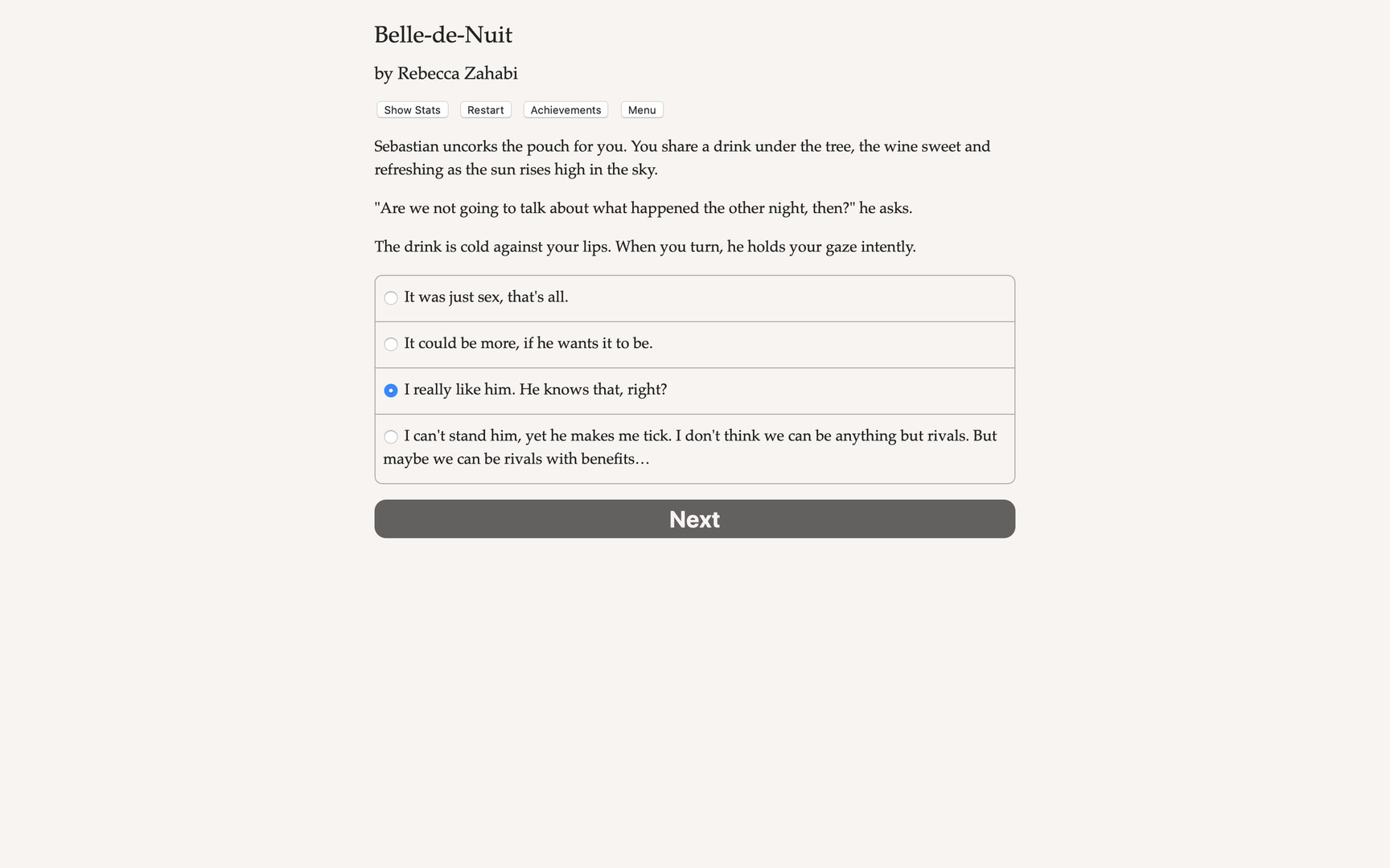 Belle-de-Nuit Demo #5