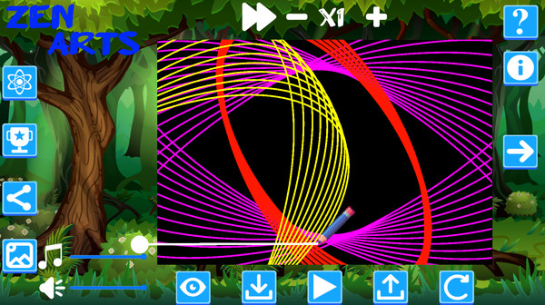 скриншот Zen Arts: Relaxing Pendulum Paint Simulator 3