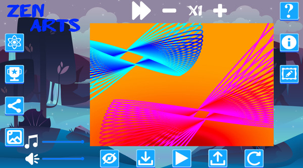 Скриншот из Zen Arts: Relaxing Pendulum Paint Simulator