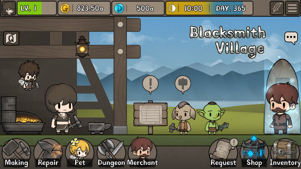 скриншот Blacksmith Village 1