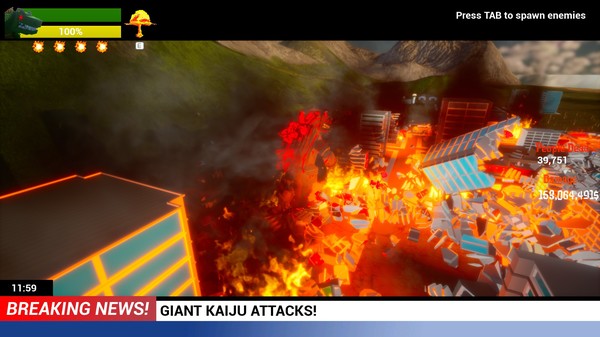 скриншот Excidio The Kaiju Game 2