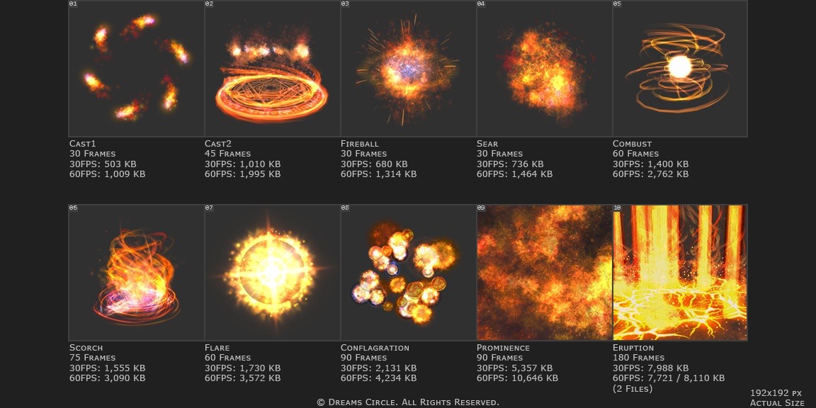 RPG Maker MZ - Animations Select - Fire #0