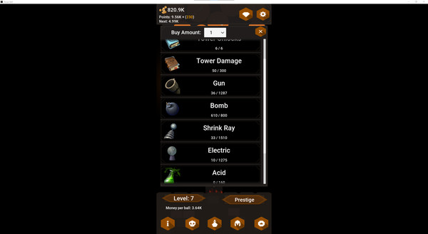 Tower Ball - Incremental Tower Defense game for Linux 1