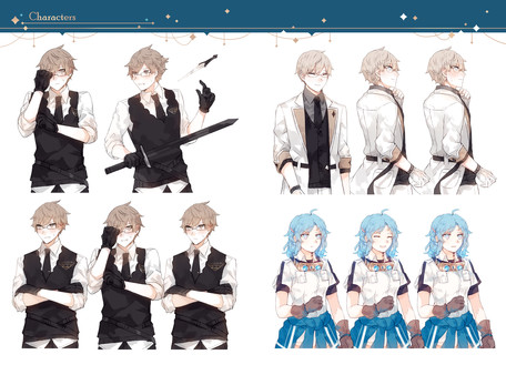 Скриншот из Magical Otoge Iris Development Art Book