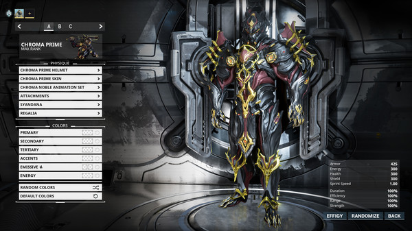 скриншот Warframe: Prime Vault – Chroma Prime Pack 3