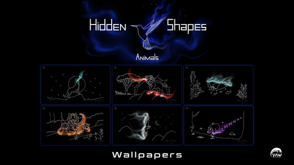 Hidden Shapes Animals - Wallpapers