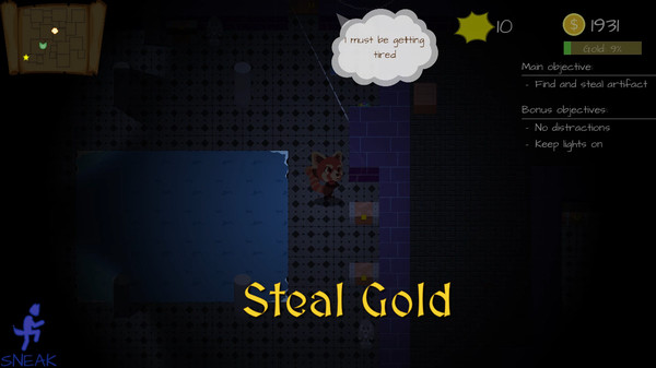 Скриншот из Endless Thief: a fluffy stealth adventure