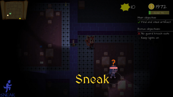 Скриншот из Endless Thief: a fluffy stealth adventure