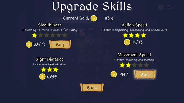 Скриншот из Endless Thief: a fluffy stealth adventure
