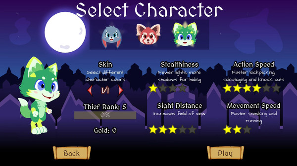 Скриншот из Endless Thief: a fluffy stealth adventure