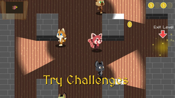 Скриншот из Endless Thief: a fluffy stealth adventure