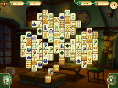 Скриншот из Spooky Mahjong