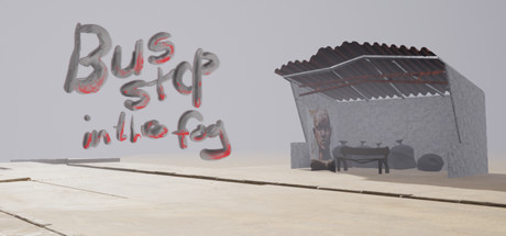 Bus stop in the fog Cover Image