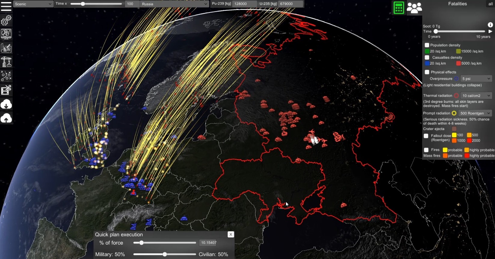 Nuclear War Simulator on Steam