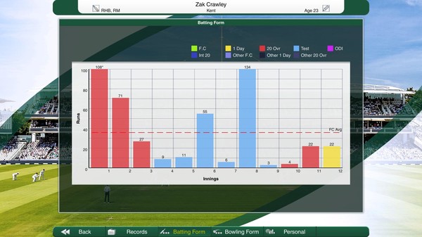 Скриншот из Cricket Captain 2021