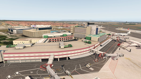 скриншот X-Plane 11 - Add-on: Aerosoft - Airport Madrid 1