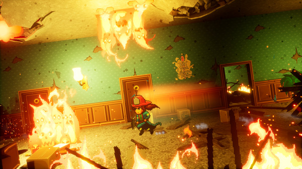 ภาพจากเกม Firegirl: Hack 'n Splash Rescue Demo ภาพที่ 1