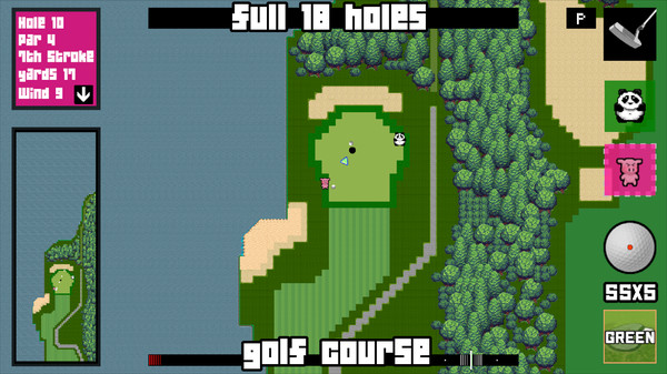 OGgolf game for Linux 1