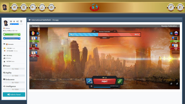 World Senate game for Linux 1