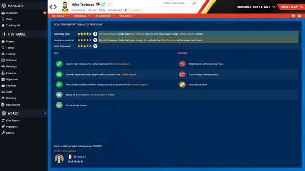 Скриншот из Pro Basketball Manager 2022