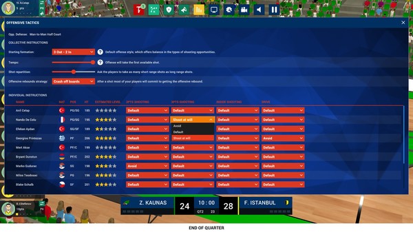 Скриншот из Pro Basketball Manager 2022