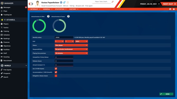 Скриншот из Pro Basketball Manager 2022