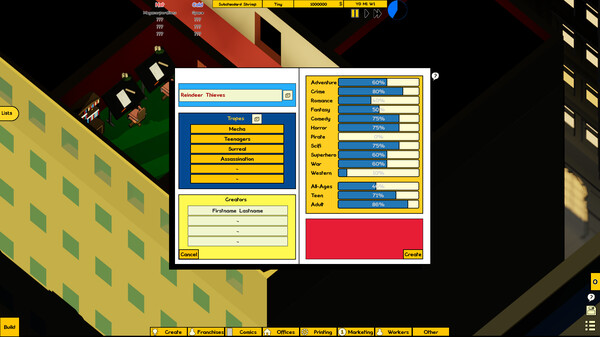 Comic Company Manager game for Linux 1