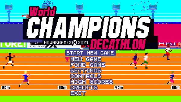 World CHAMPIONS: Decathlon game for Linux 1