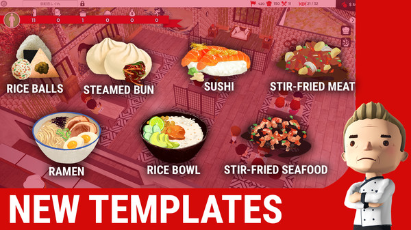 Chef: Eastern Asian Cuisine for steam Chef: Eastern Asian Cuisine for steam