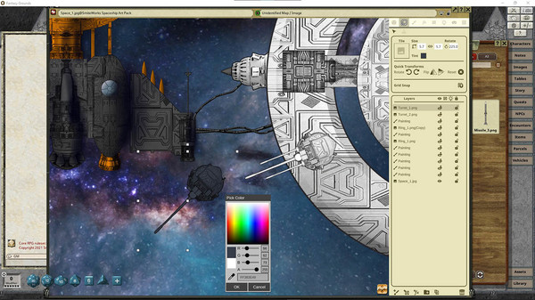 Fantasy Grounds - Fantasy Grounds Spaceship Art Pack