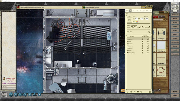 Fantasy Grounds - Fantasy Grounds Scifi Interiors Map Pack