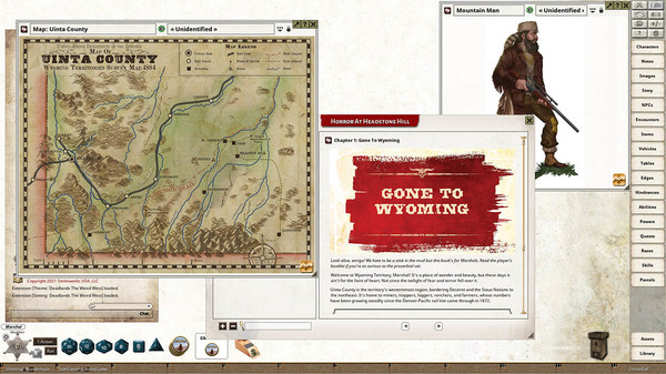 скриншот Fantasy Grounds - Deadlands: The Weird West: Horror at Headstone Hill 3