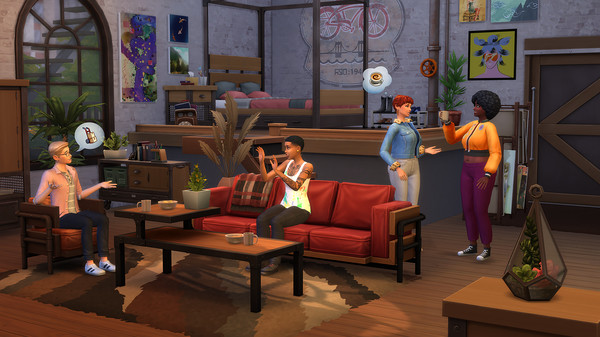 скриншот The Sims 4 Industrial Loft Kit 0