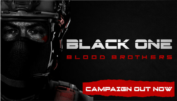 Imagen de la cápsula de "Black One Blood Brothers" que utilizó RoboStreamer para las transmisiones en Steam