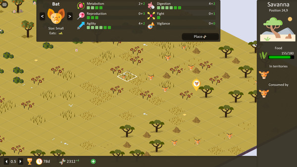 Territory: Animals Genetic Strategy game for windows Pc 1