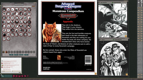 скриншот Fantasy Grounds - D&D Classics: MC10 Monstrous Compendium Ravenloft Appendix (2E) 3