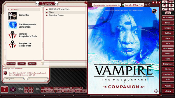 скриншот Fantasy Grounds - Vampire The Masquerade 5th Edition Companion 3